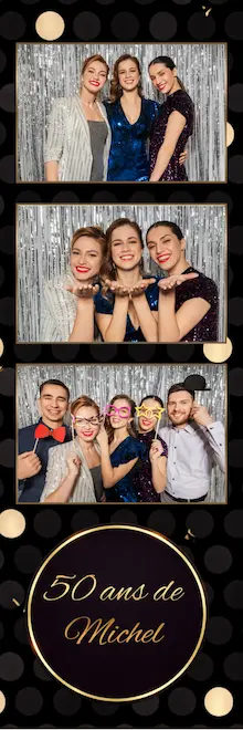 Bandelette photobooth anniversaire Picardie