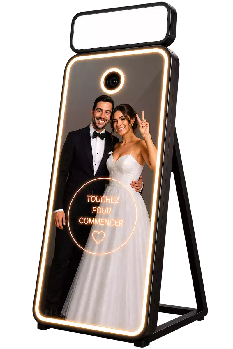 Photobooth miroir TM'Z Events en location dans l'Aisne